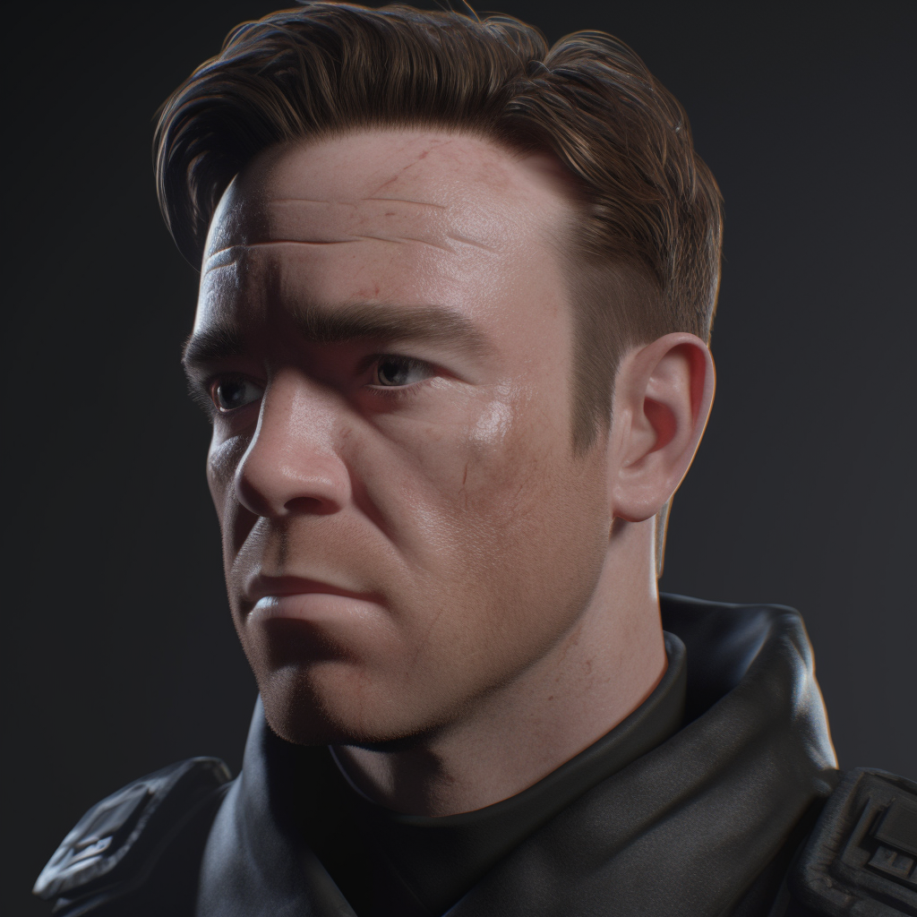 Close-up of Ewan McGregor in Special Agent Gear