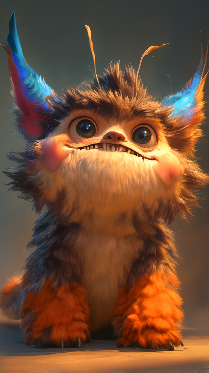 Cute Ewok Animation Anthropomorphic Alien