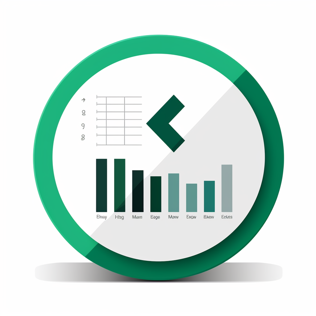 Microsoft Excel icon on white background