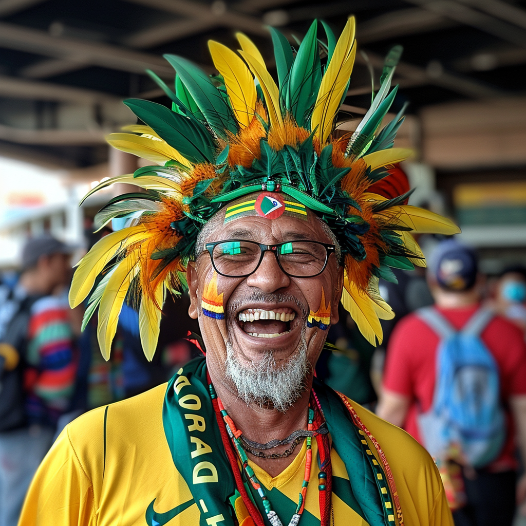 Excited Bafana Bafana Fan Headpiece