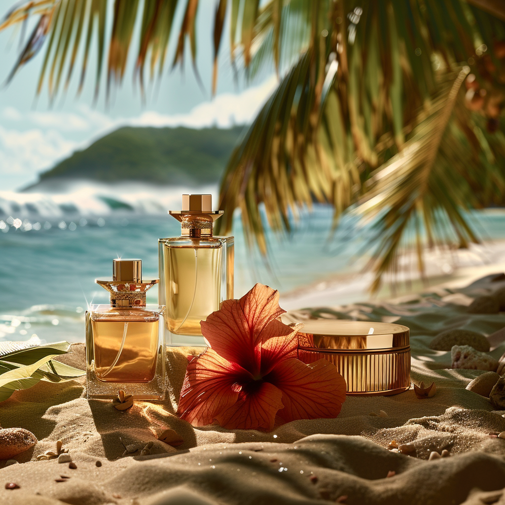 Exotic Beach Cosmetic Display