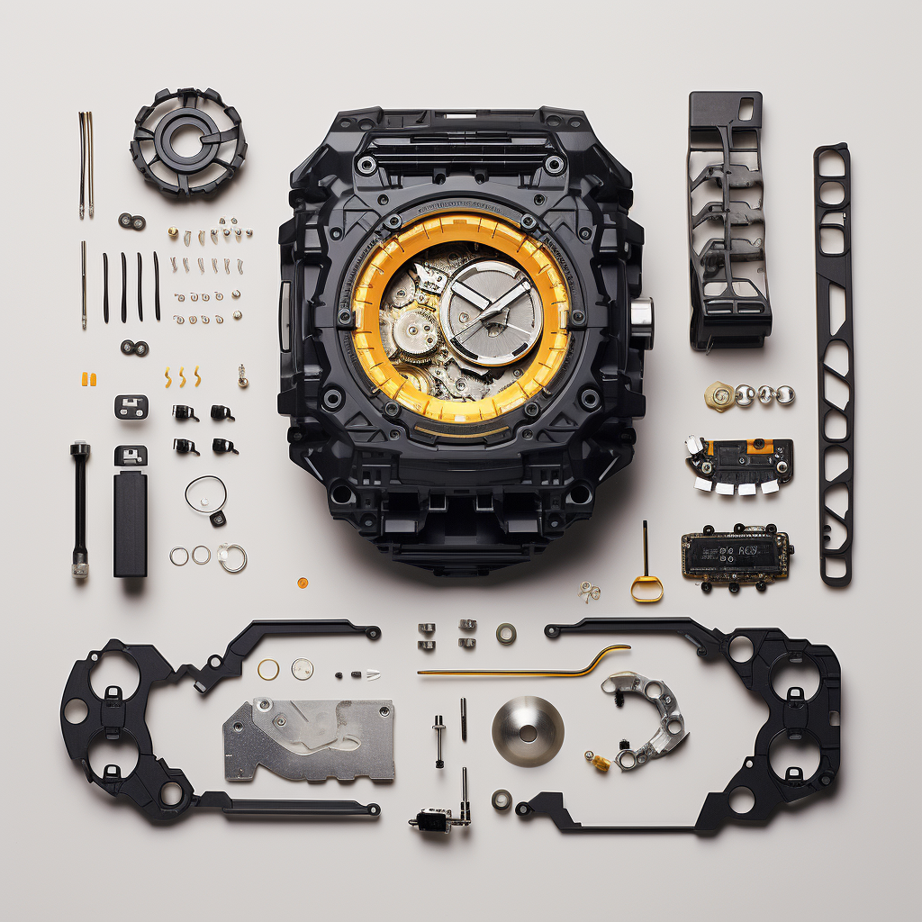 Explosion of Casio Gshock 5600