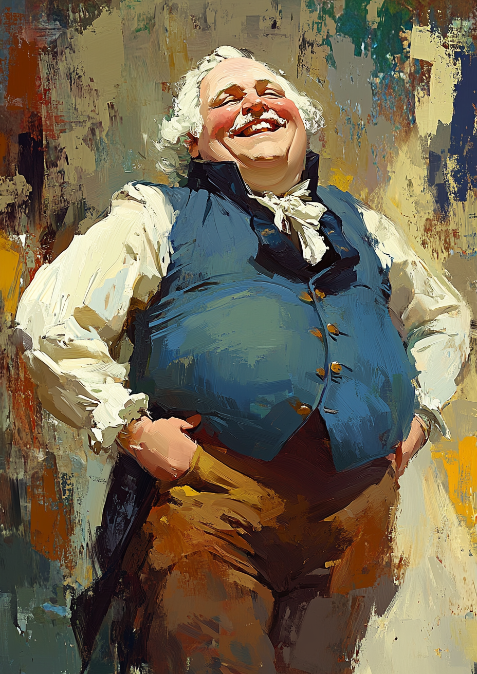 Smiling man in GW outfit