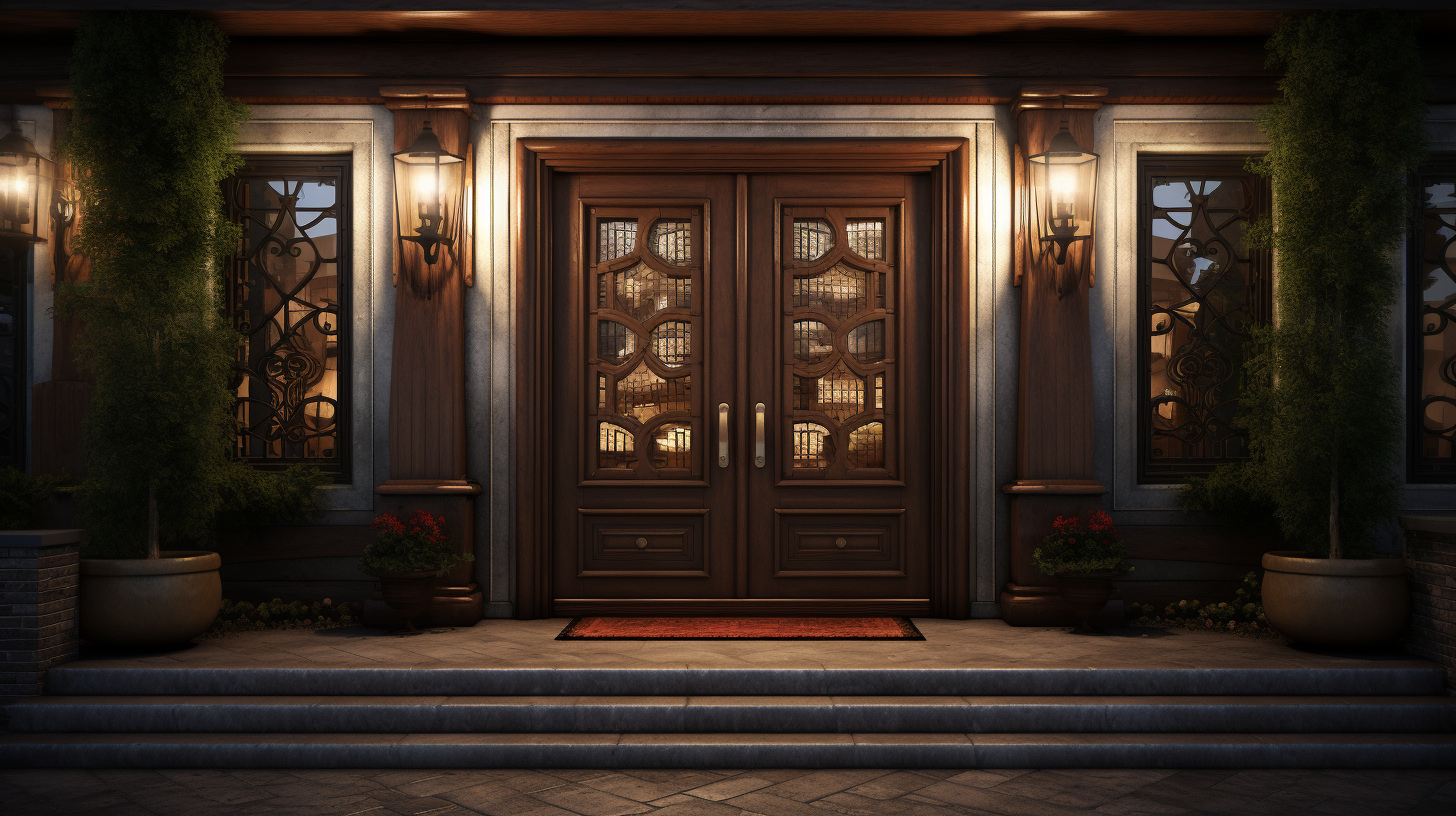 Pub exterior door design