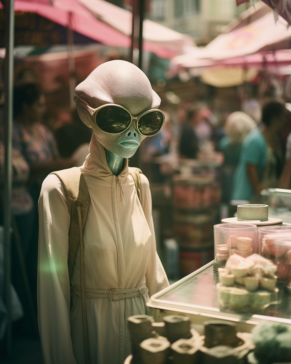 Detailed Costume Fashion at Extraterrestrial Street Market