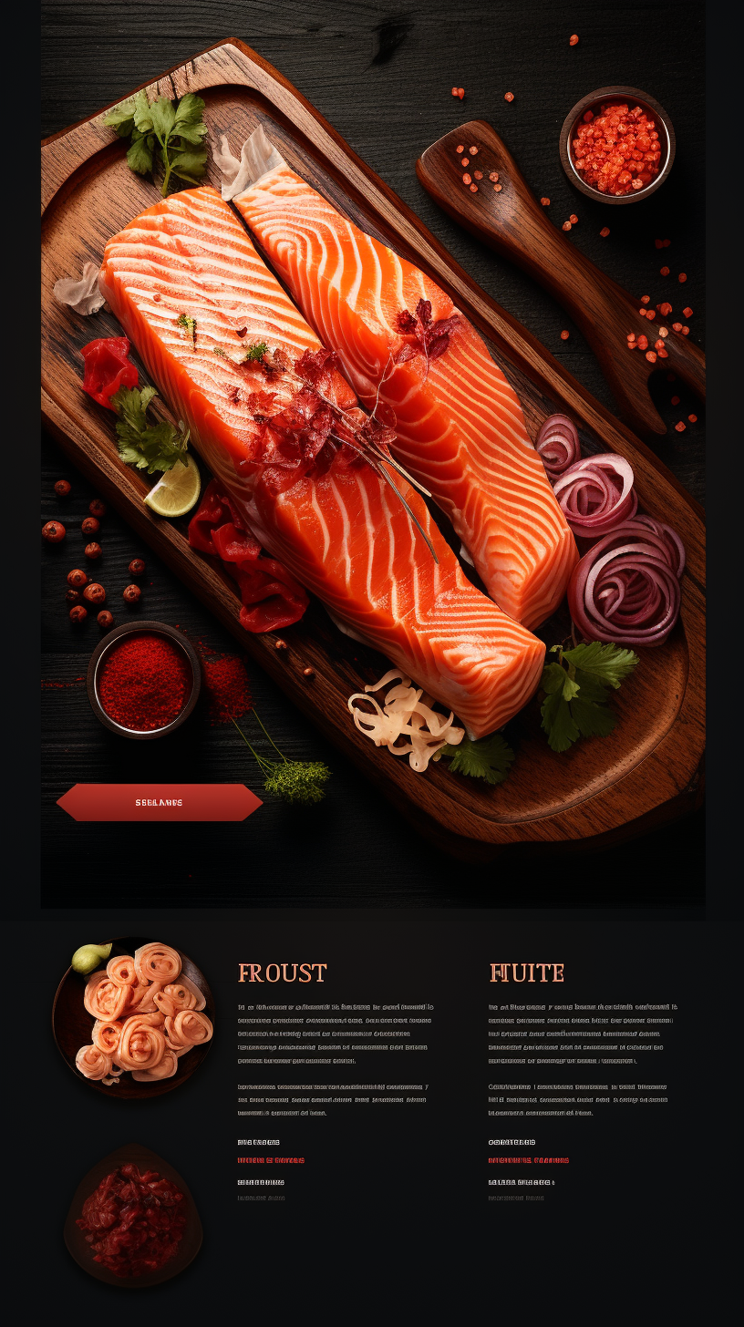 Sushi restaurant website design