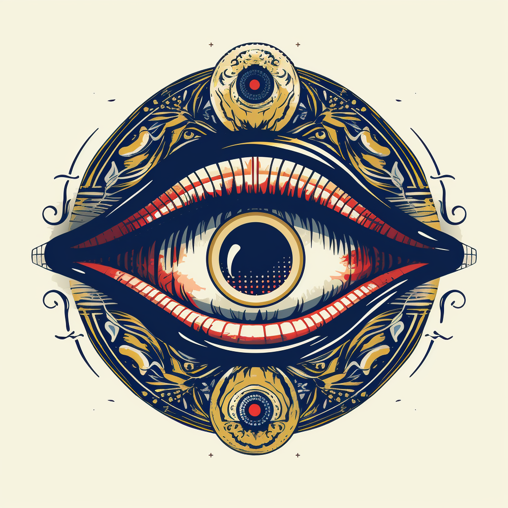 Vintage Eye Logo Illustration