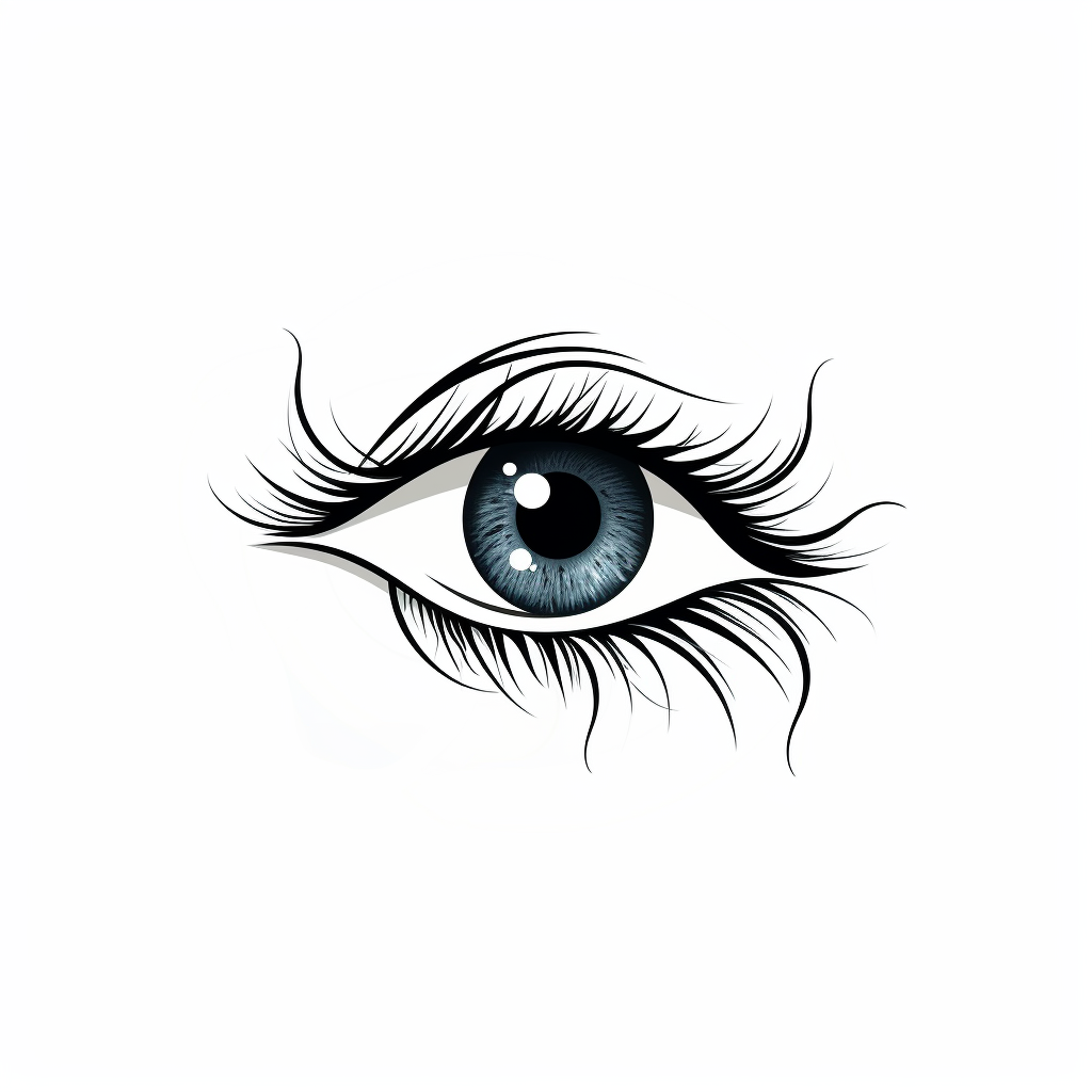 Simple eye outline logo