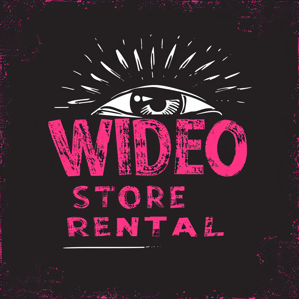 DIY punk video store logo