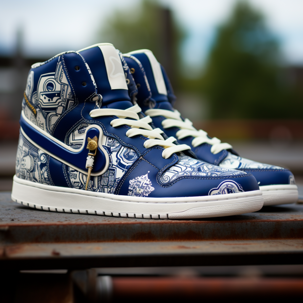 Stylish high tops with Facebook branding