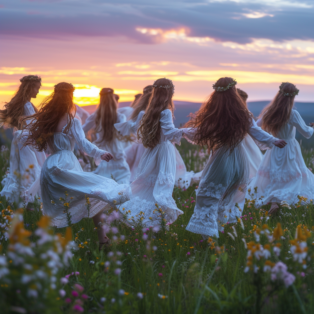 Fairies Dancing in a Swedish Meadow