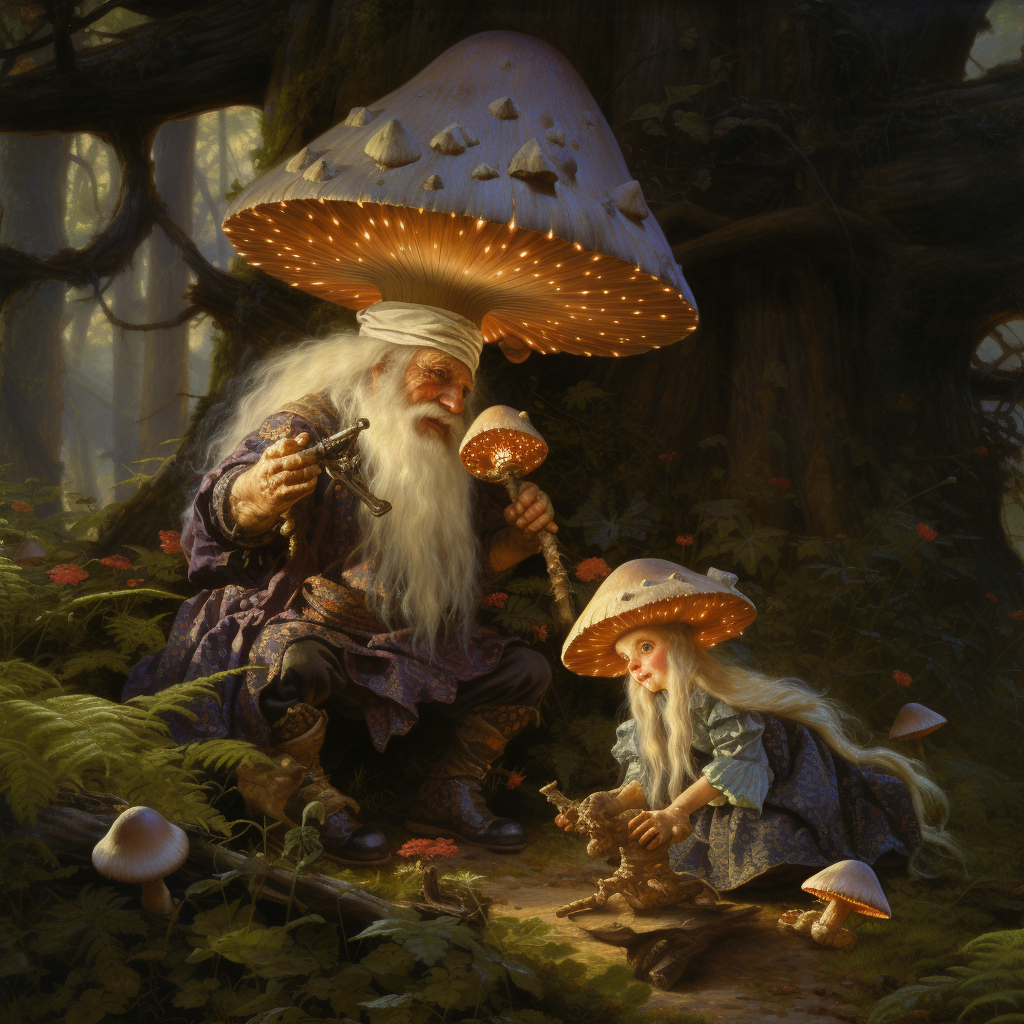 Fairy, elf, gnome midjourney prompt