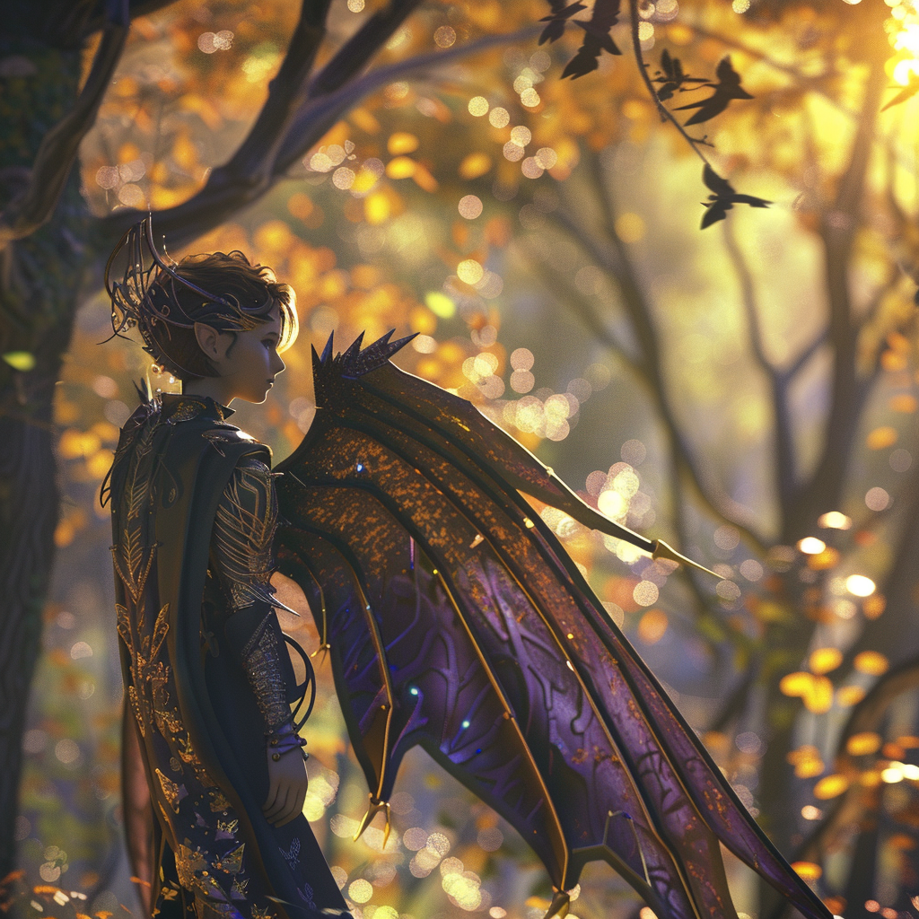 Beautiful Earth AI Fairy Dragon Wings