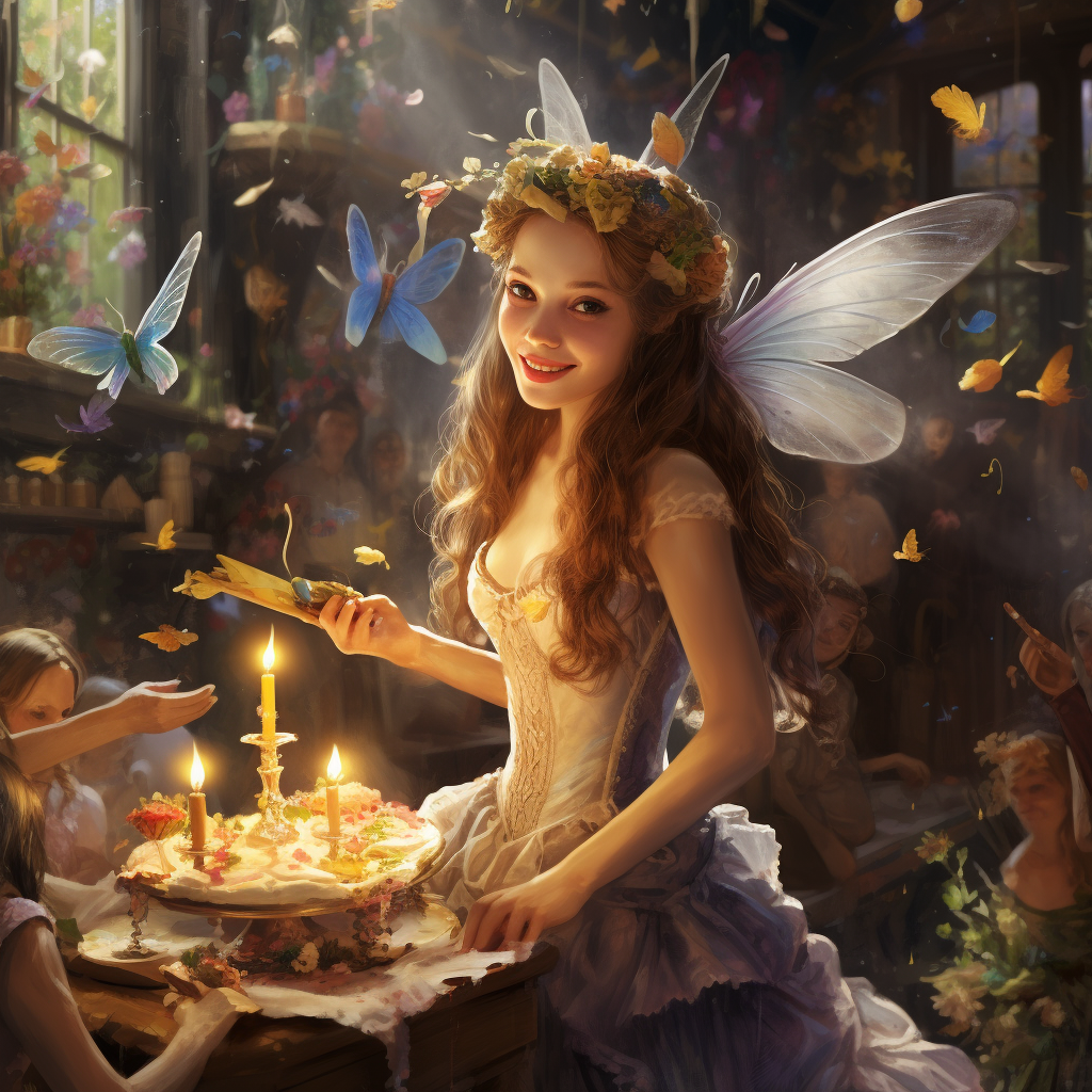 Fairy at Birthday Party