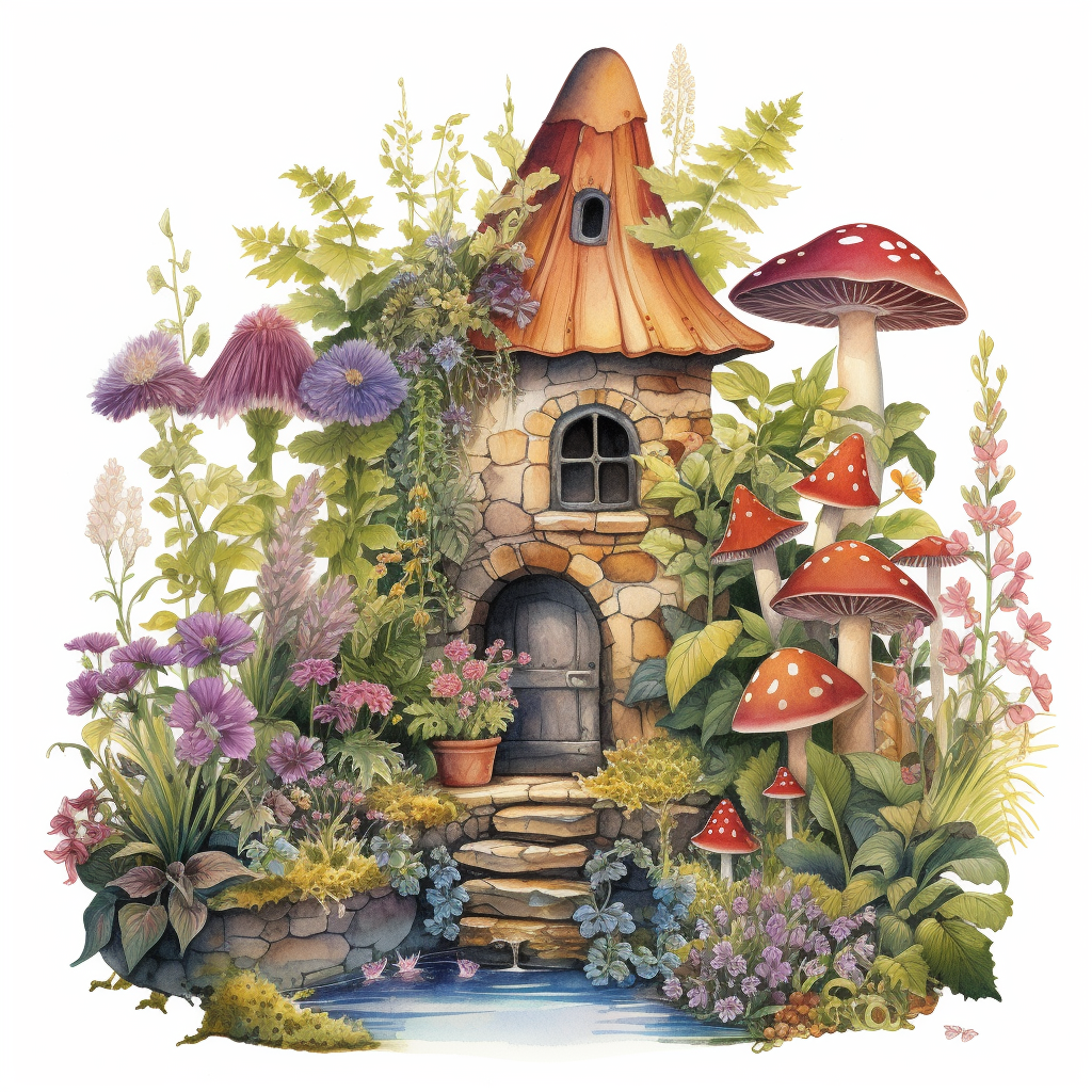 Beautiful fairy garden illustration by Catherine Rayner