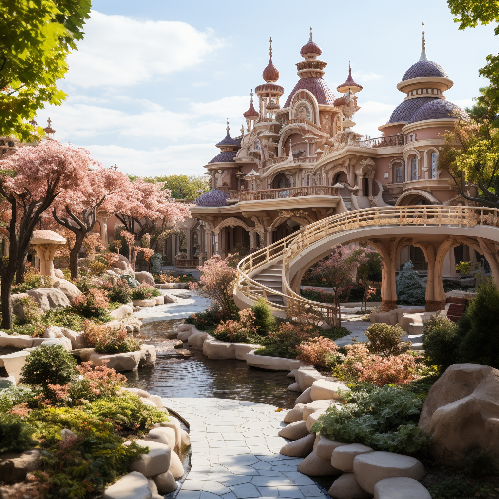 Art Nouveau Landscape Design in Fairytale Park