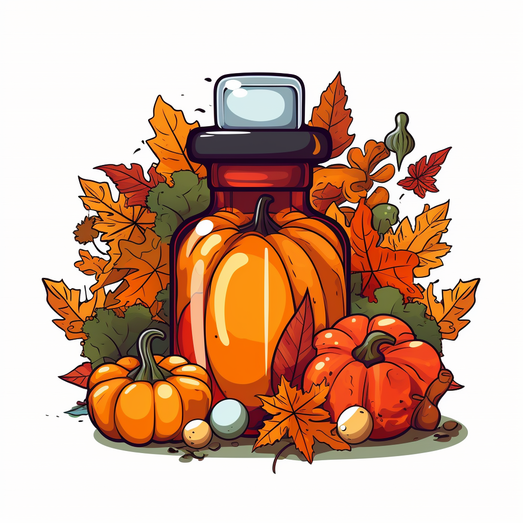 Fall-themed Cartoon Propofol Medicine Bottle