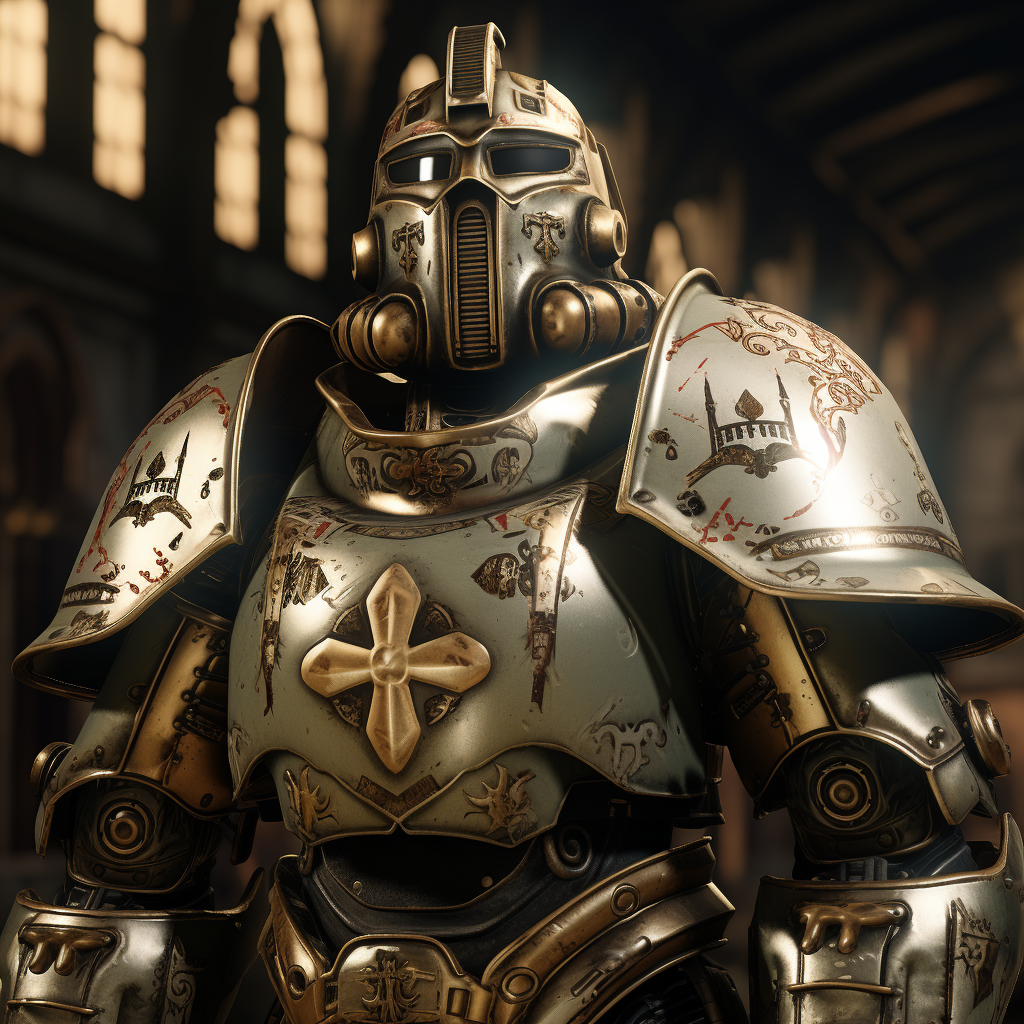 Power Armor Crusader in New Orleans Saints Colors