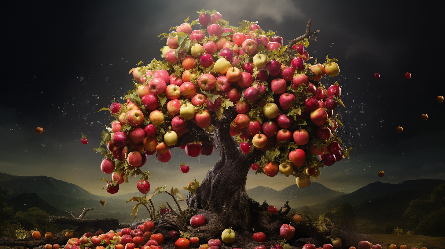 Fruit tree representing fame