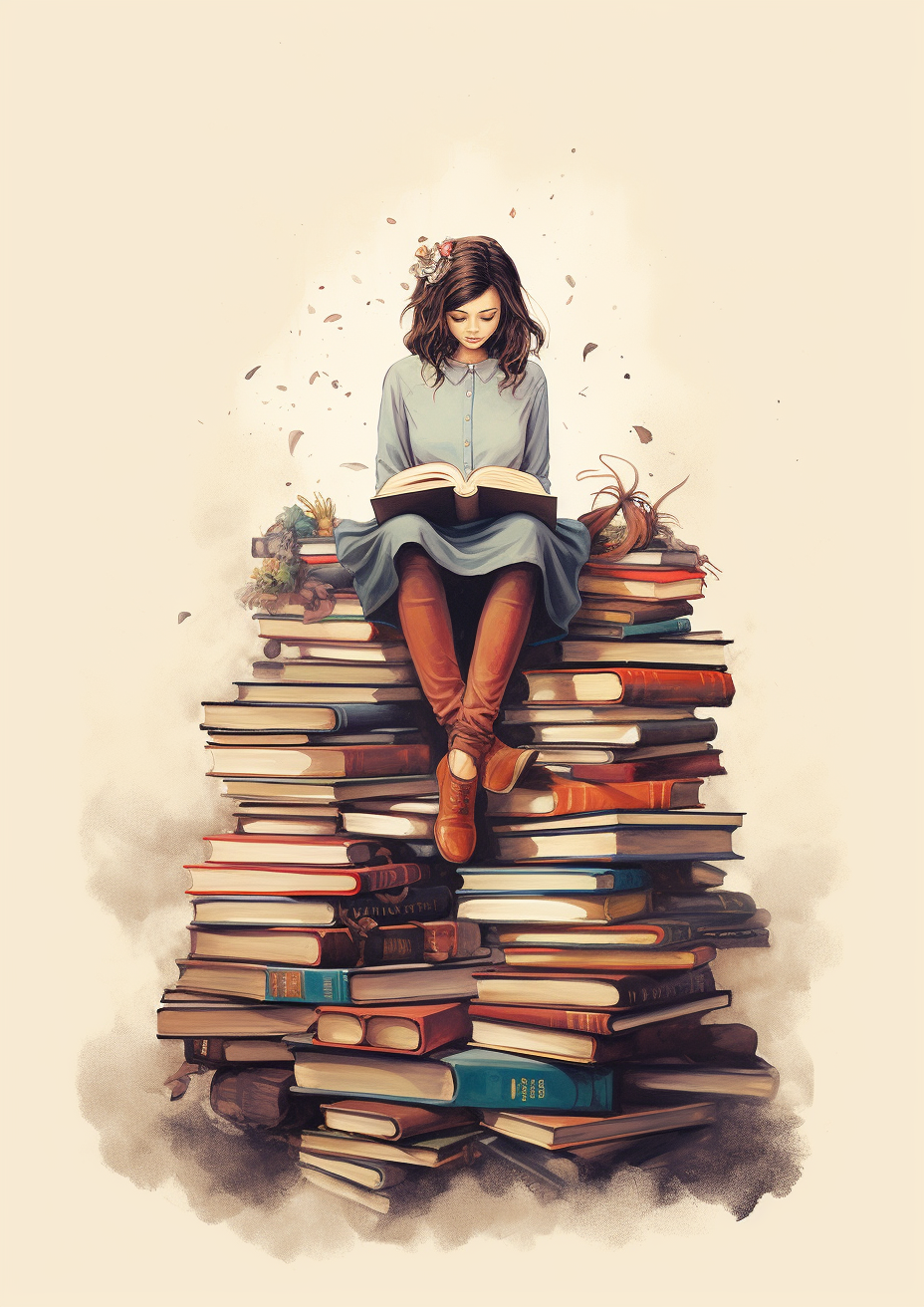 Artistic Illustration of Famous Book Characters