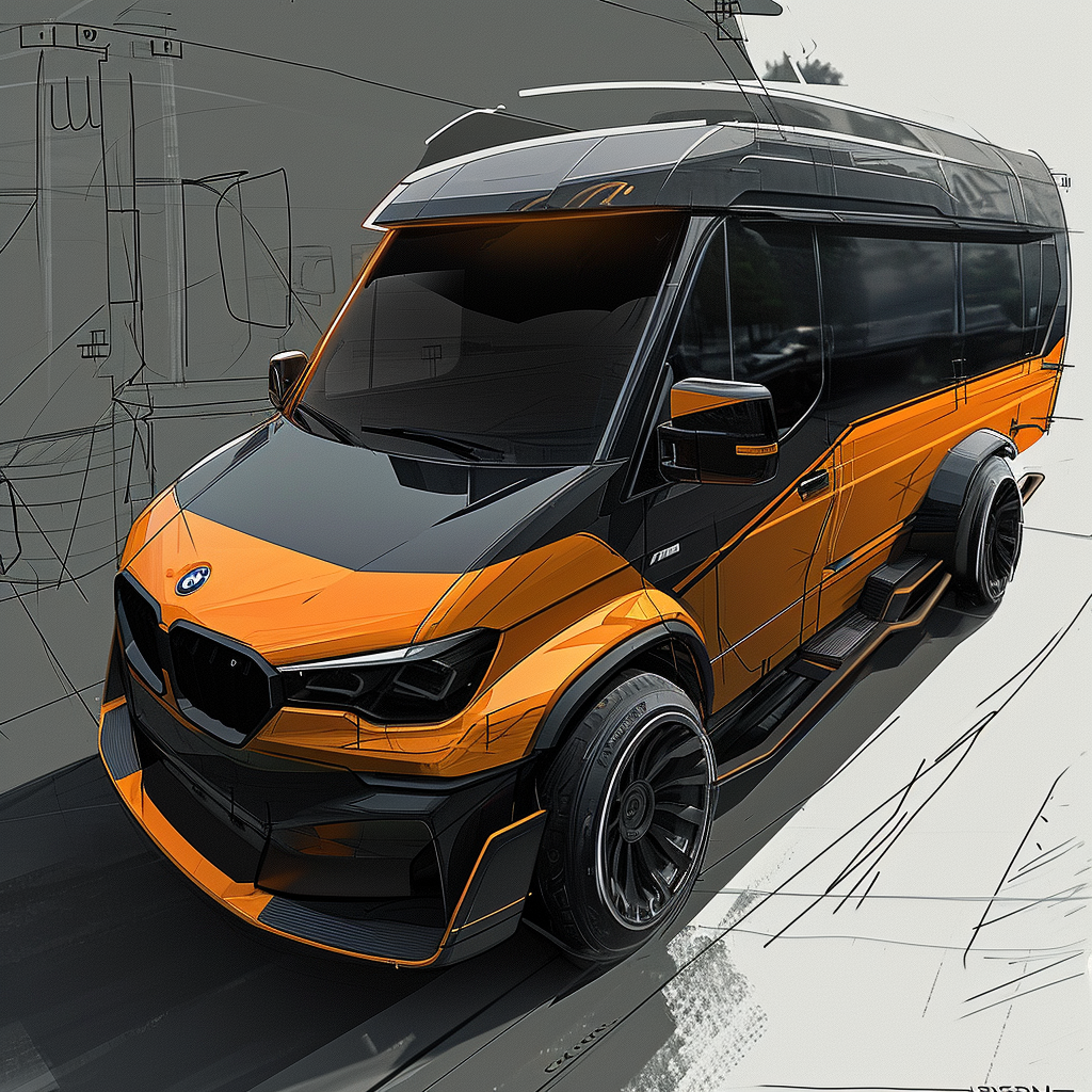 Fancy BMW tipper van image