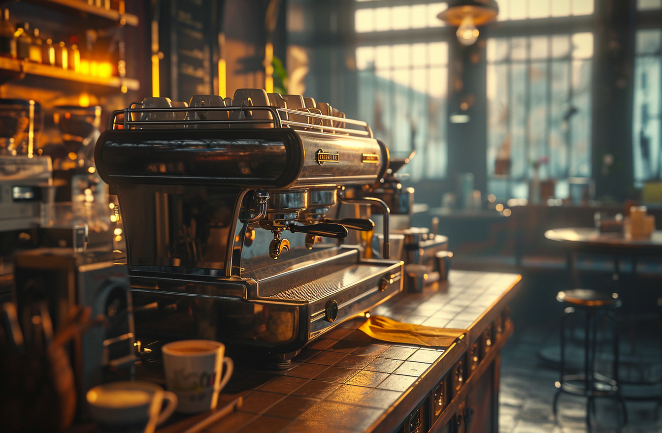 Fancy Coffee Shop in 3D