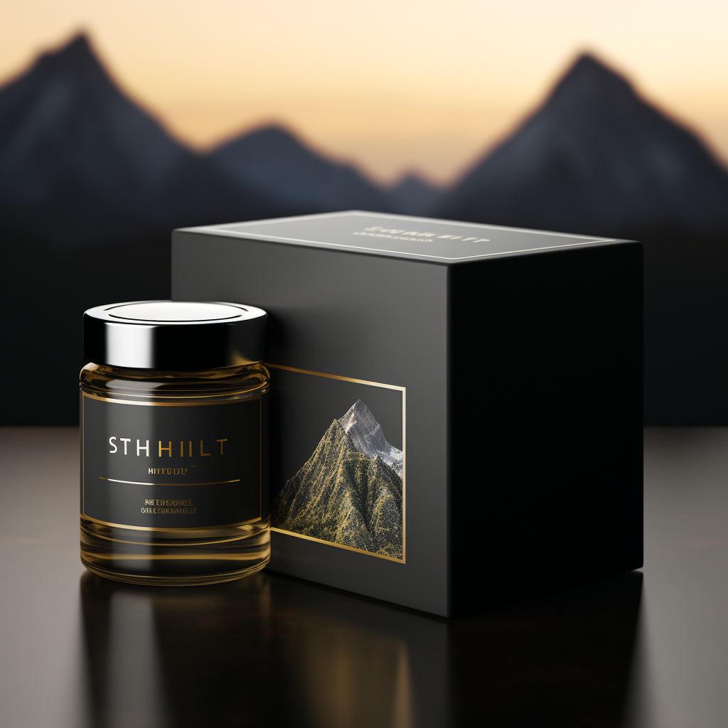 Beautiful Shilajit Packaging Jar