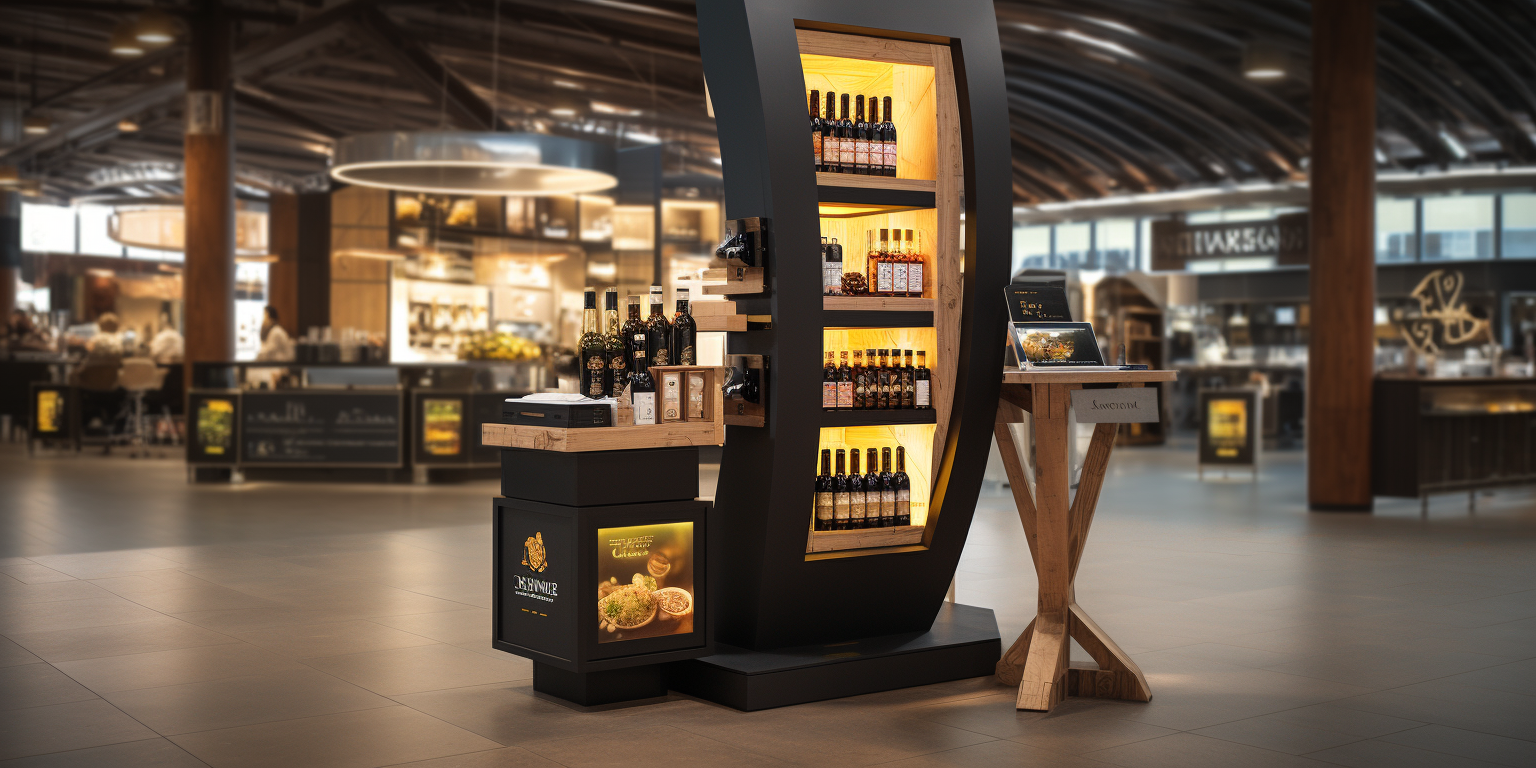 Premium oil stand with touch screen display