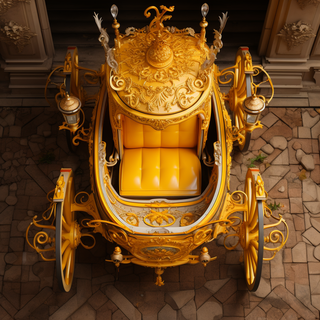 Yellow carriage royalty-free image