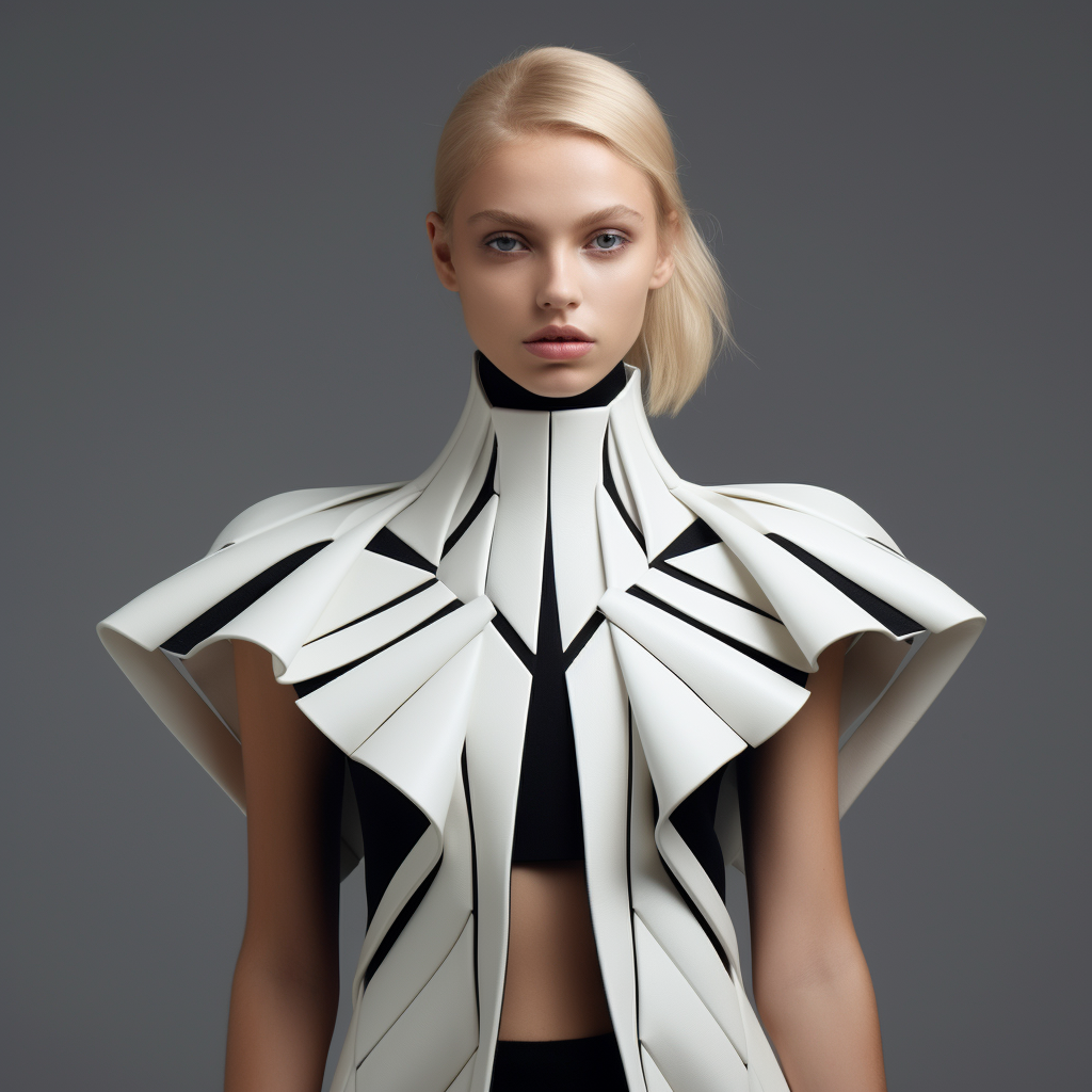 Fashionable geometric clothing with unique designs