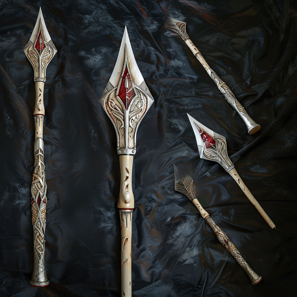 Silver Elven Styled Arrow Fantasy