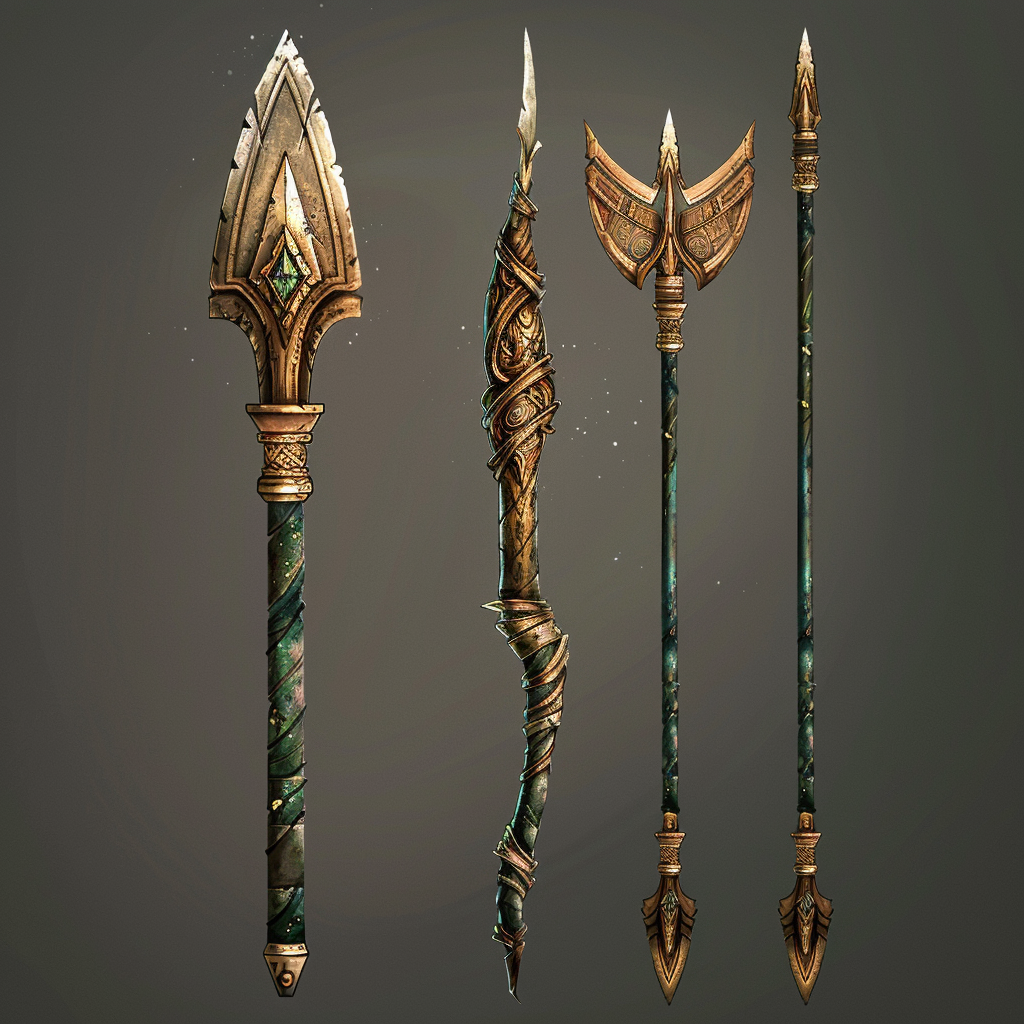 Fantasy arrow druidic weapon spotlight