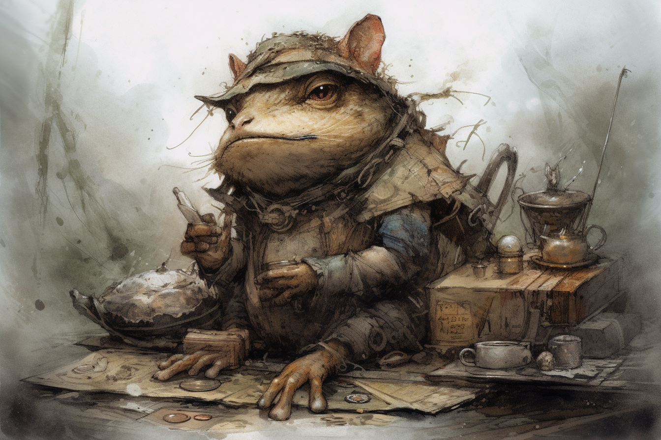 Detailed fantasy artwork by Jean Baptiste Monge