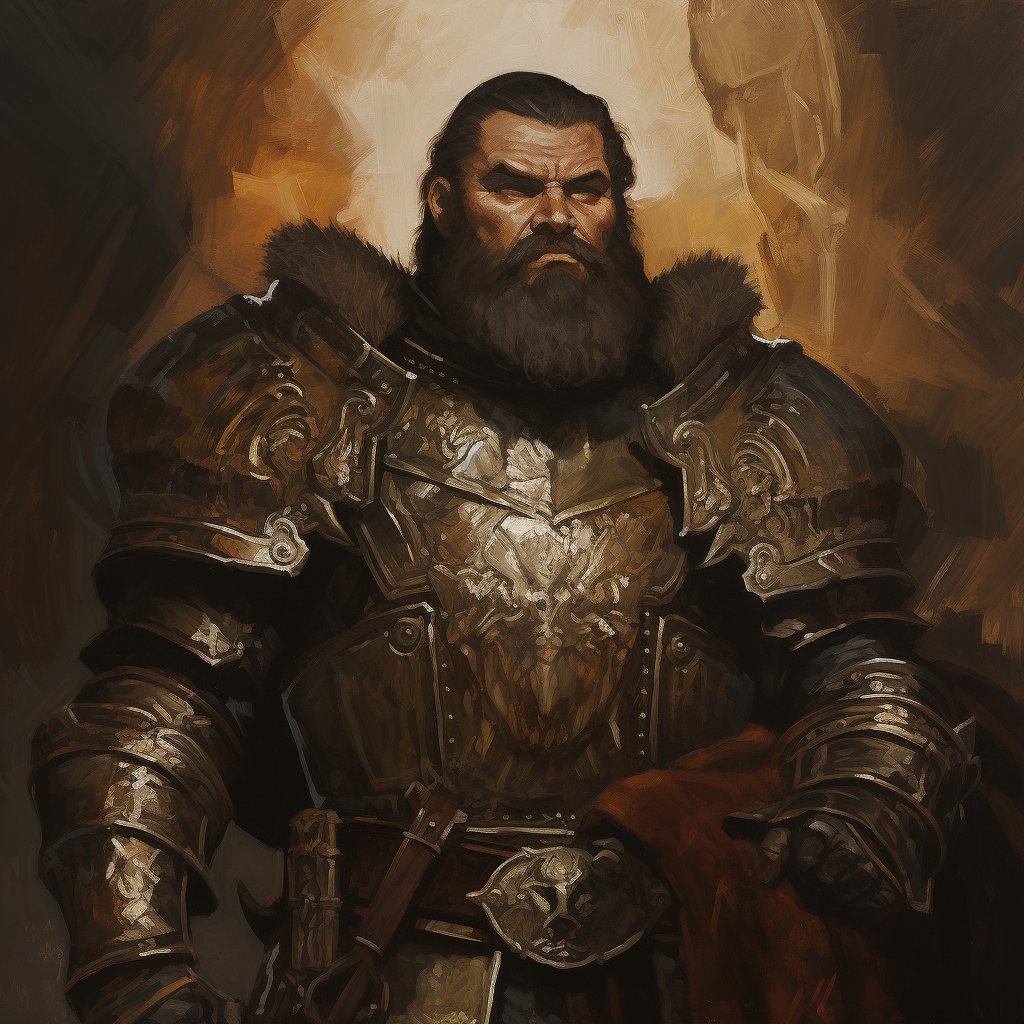 Stunning dwarf paladin art for fantasy book cover