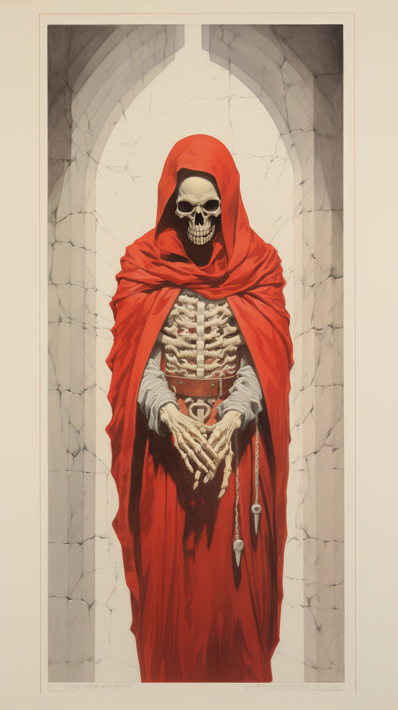 Thief Skeleton with Red Details and Cape