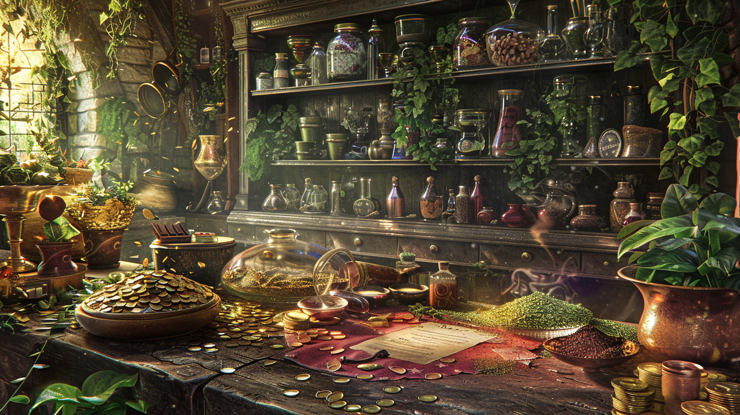 Fantasy Kitchen with Ingredients