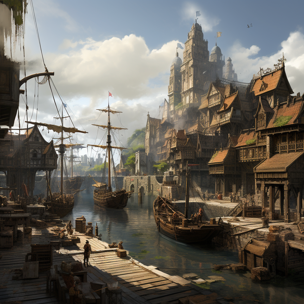 Pirate Shipyard in Medieval Fantasy