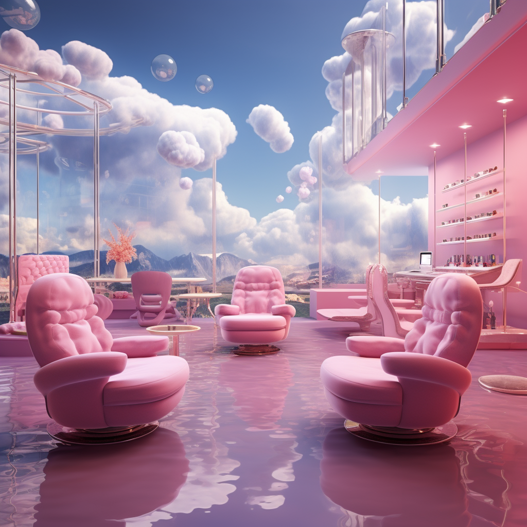 Image of vibrant fantasy nail salon