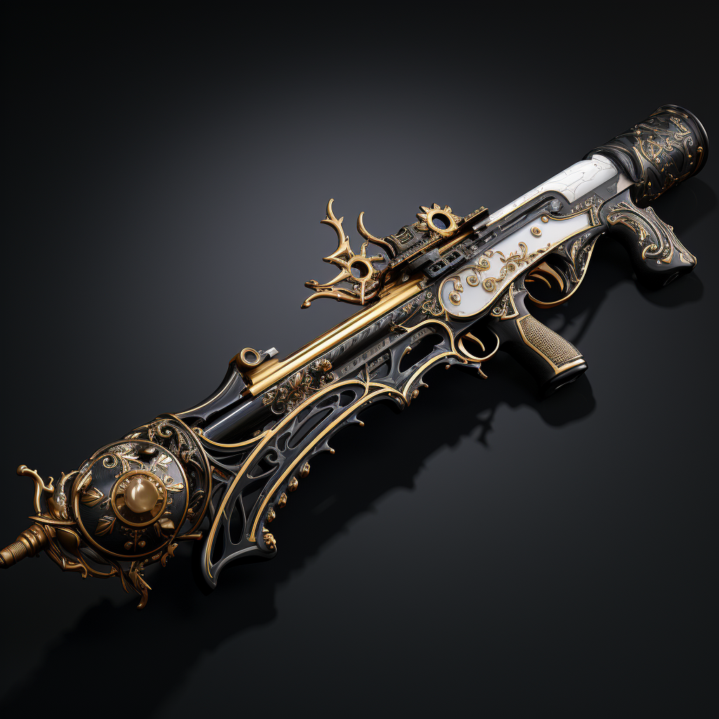 Powerful fantasy rifle for epic adventures