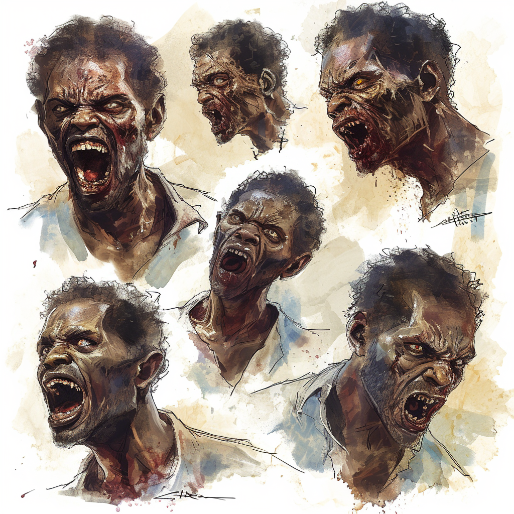 African American Zombie Portraits