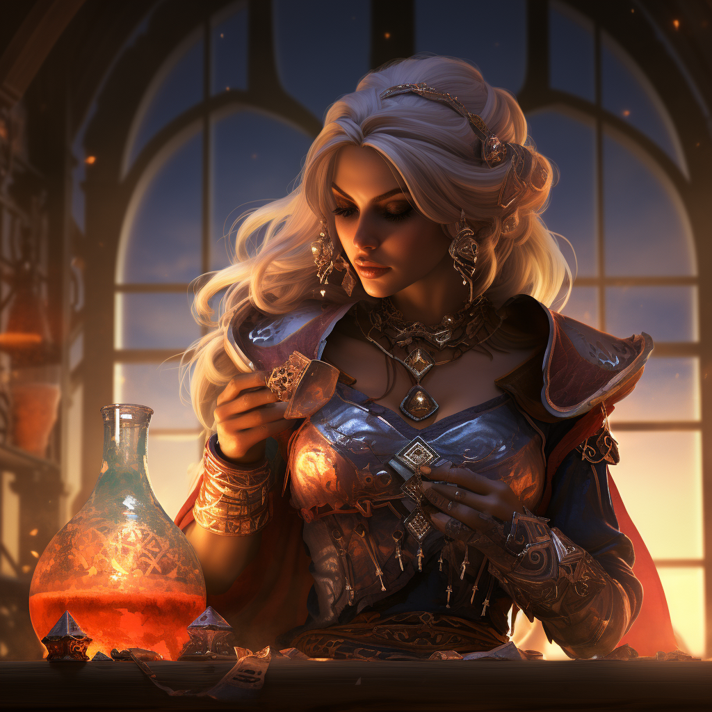 Fantasy Female Alchemist Image