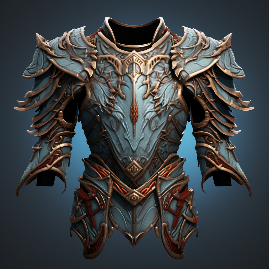 Stunning 3D Fantasy Game Armor