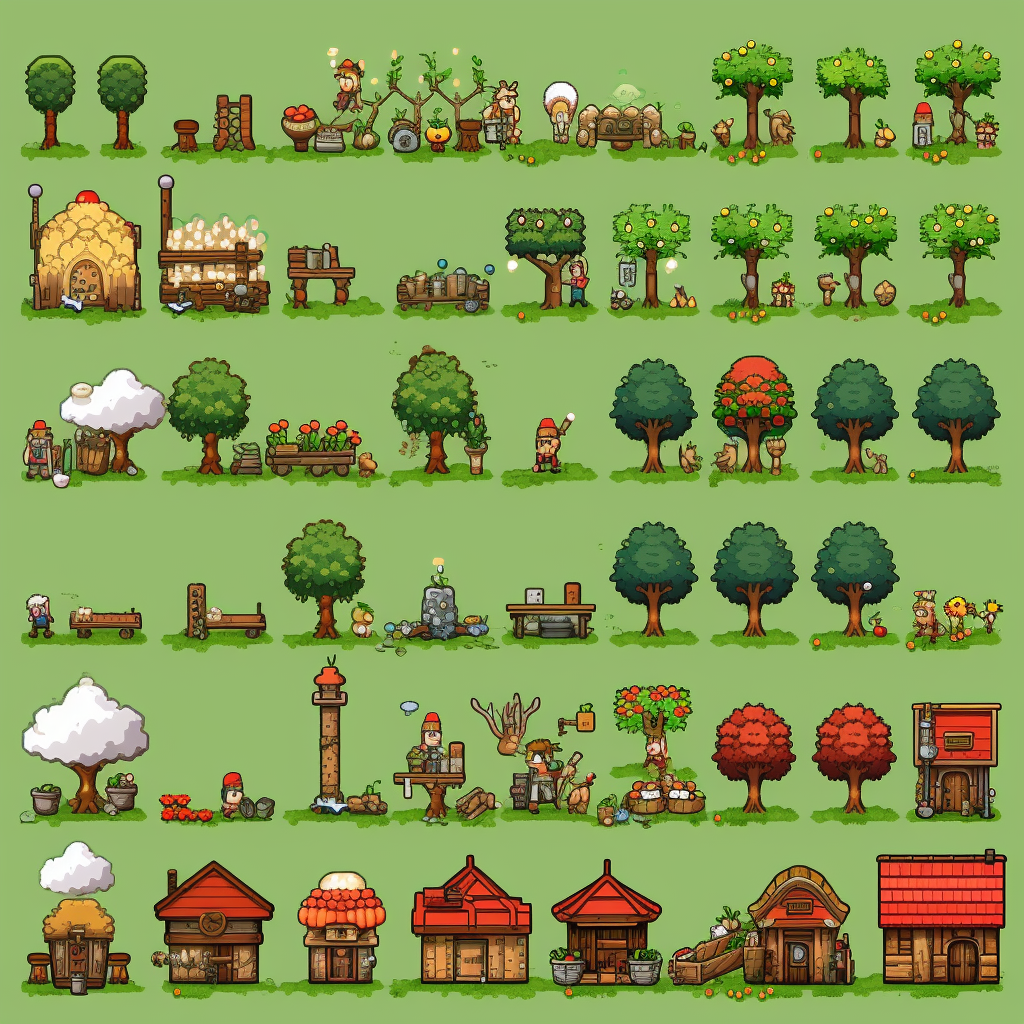 Sprite sheet for farming game