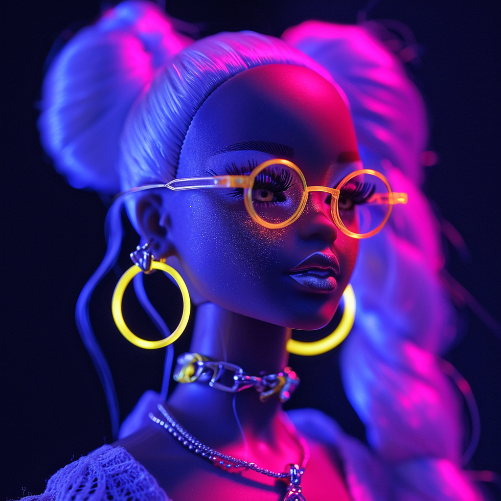 Fashion Barbie in Fluorescent Colors