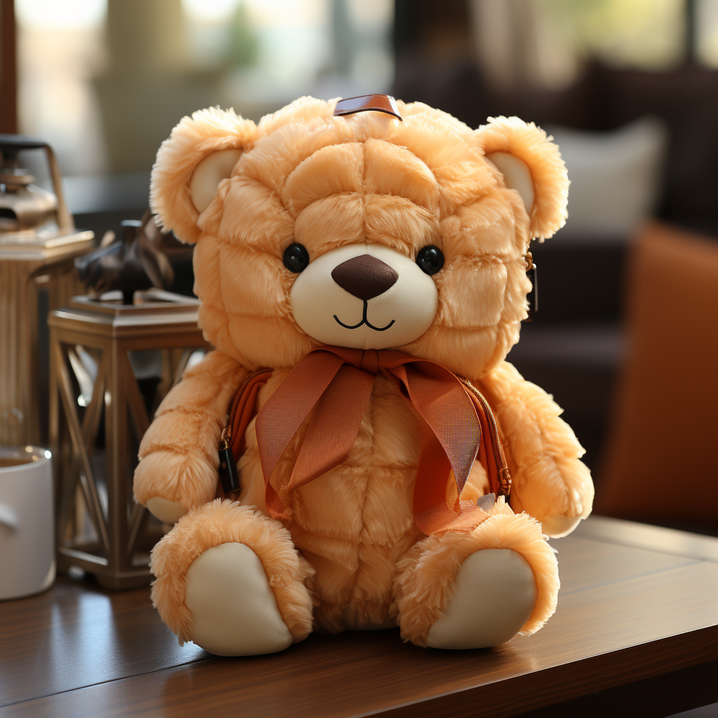 Fashion Bear Plush Bag - Cartoon Bear Character