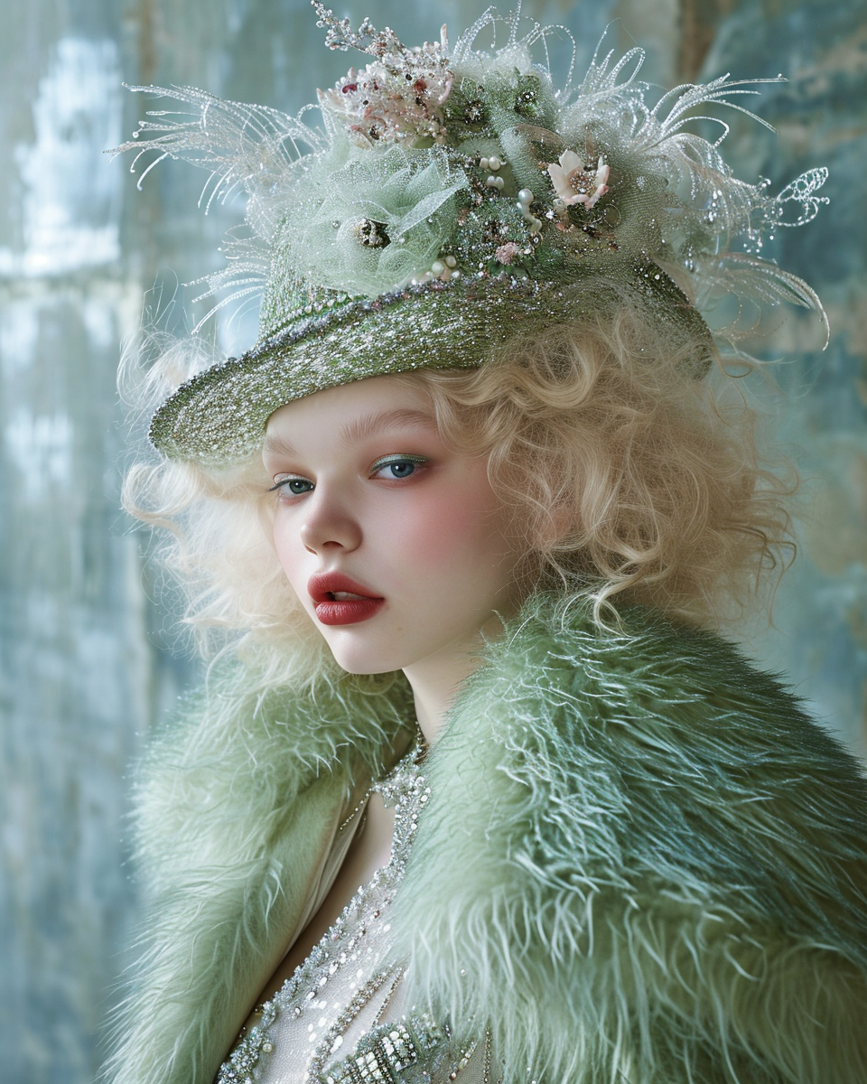 Tim Walker Fashion Editorial Blonde Girl Jacket Dress