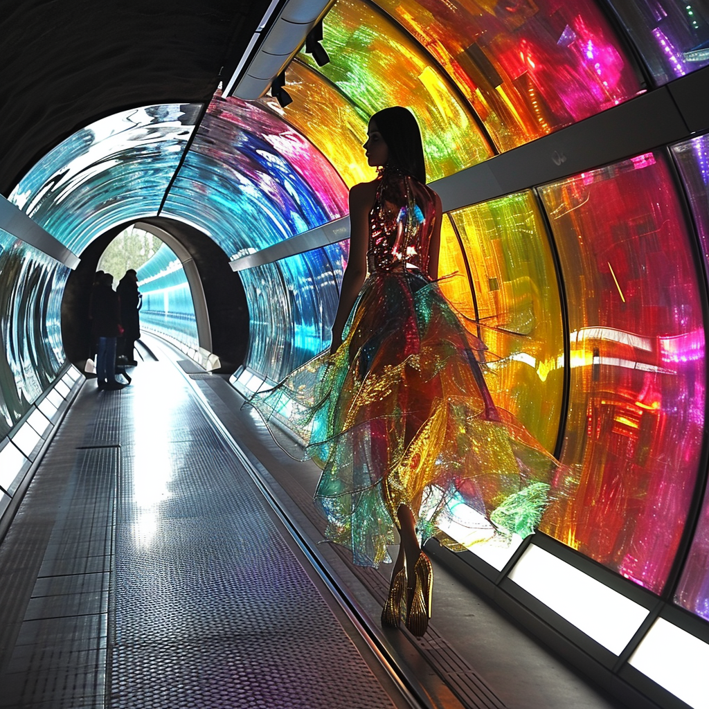 Fashion Show at Metro Station