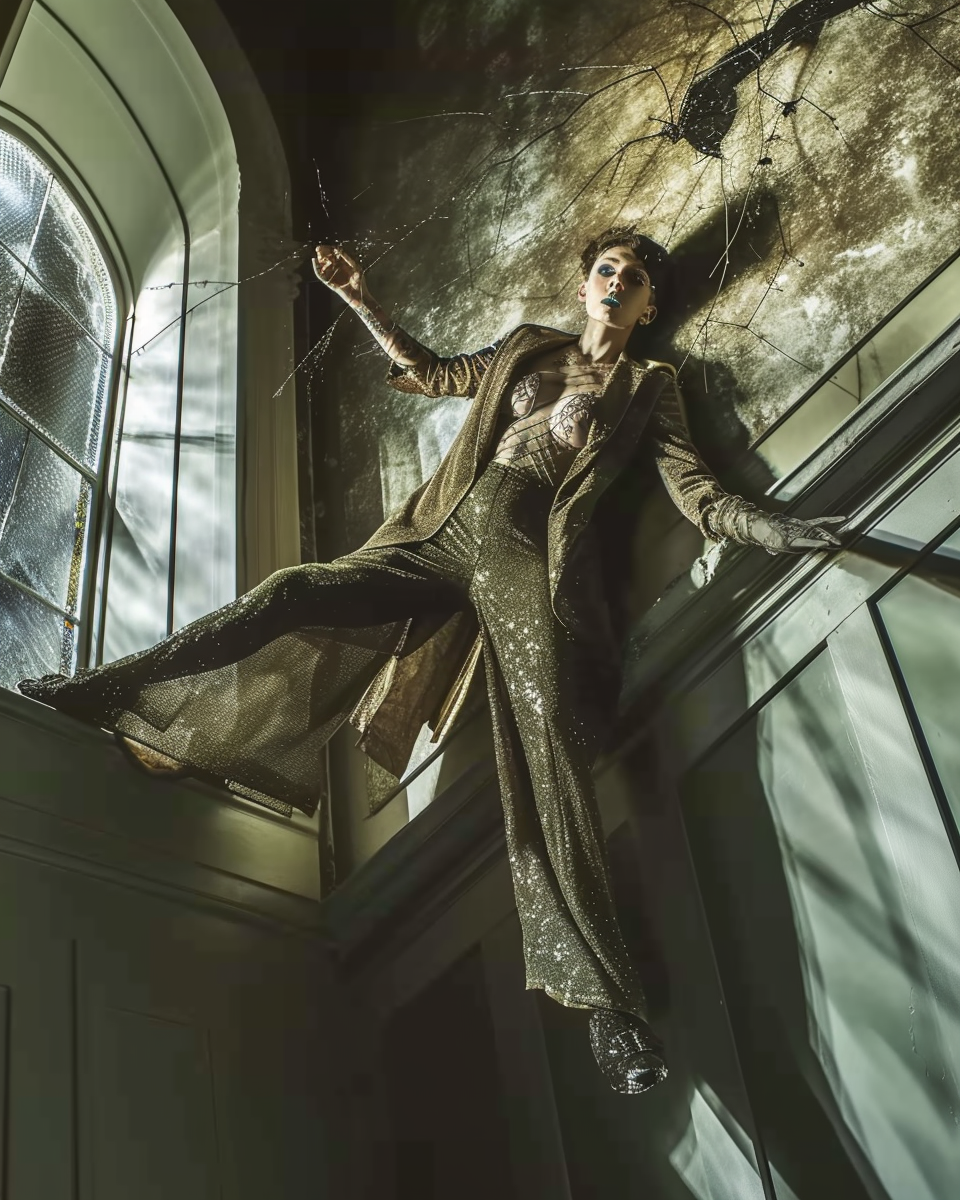 Stylish Fashion Editorial with Dark Butterfly Inspiration
