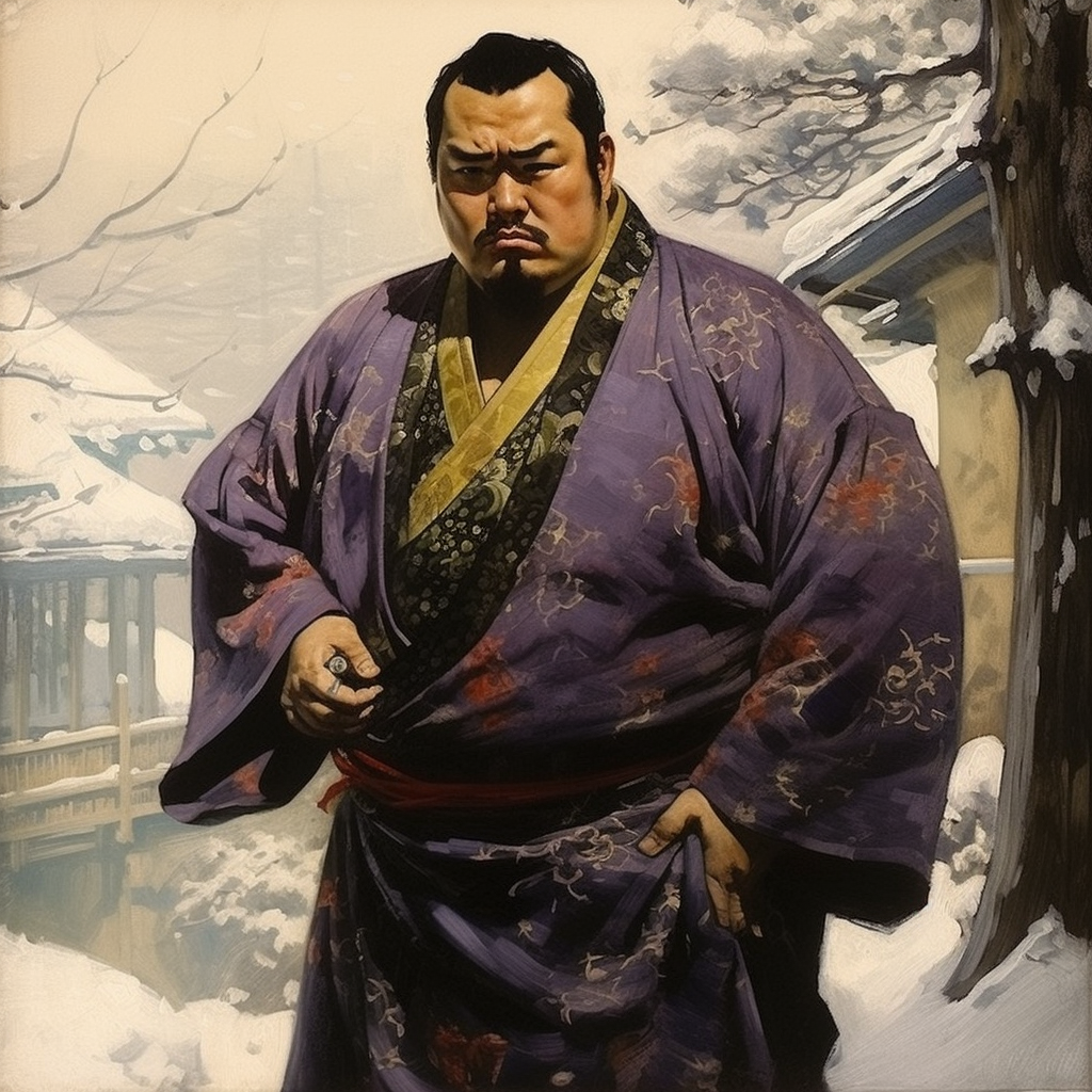 Illustration of Fat Japanese Yakuza