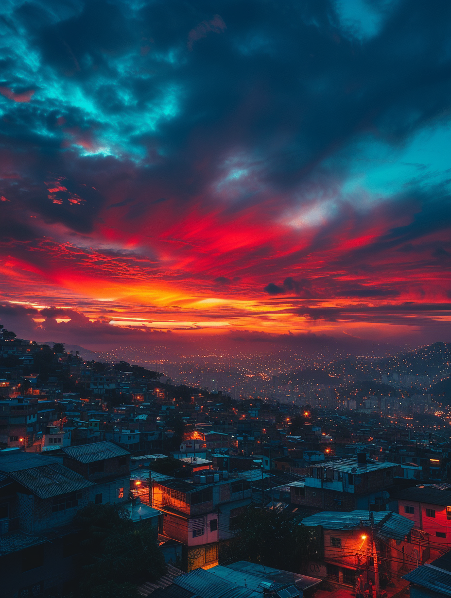 Aerial View of Favela in Brazil